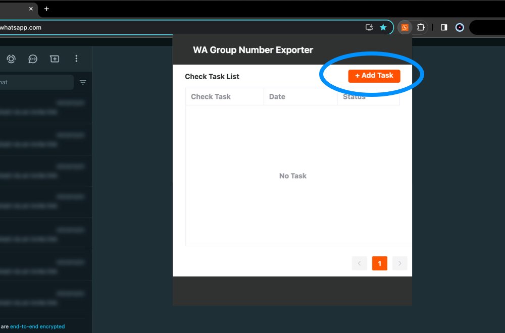 How to check WhatsApp number by the WhatsApp Number Checker - Step 1